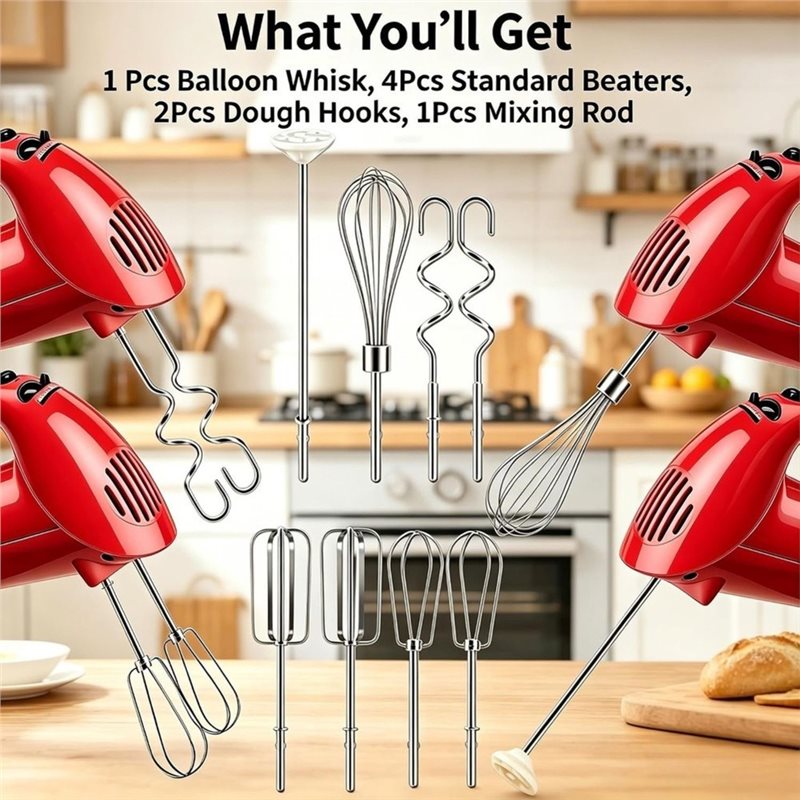 【ราคาประหยัด】 ชุดอุปกรณ์เสริมเ - Kitchenaid Mixer Hand Mixer บทวิจารณ์และราคา