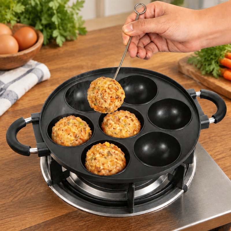 กระทะทาโกะยากิอะลูมิเนียม 7 ช่ - Takoyaki Grill Plate บทวิจารณ์และราคา